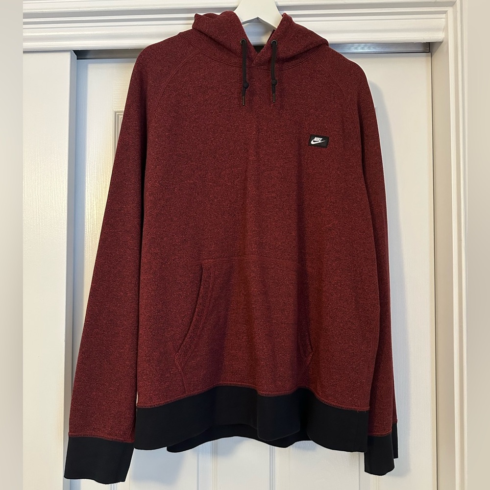 Nike Men's Red Hoodie Sweater